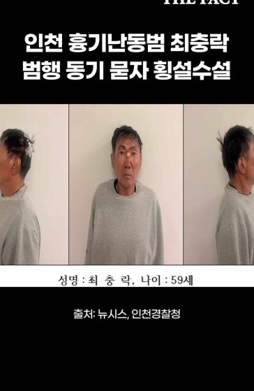 인천 흉기난동범 최충락, 범행 동기 묻자 횡설수설
			#인천흉기난동 #인천칼부림 #최충락