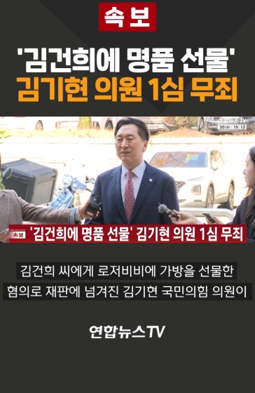 [속보] '김건희에 명품 선물'…김기현 의원 1심 무죄 
			#김건희 #김기현 #로저비비에